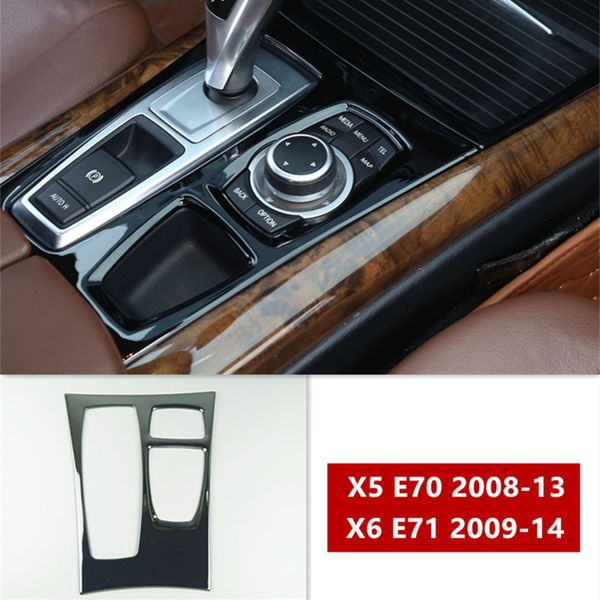 

car styling console gear shift frame cd panel cover trim for bmw x5 e70 x6 e71 interior door armrest strips air vent sticker