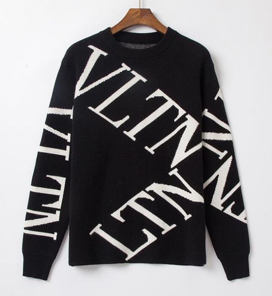 

2019 fa hion men de igner weater long leeve tripe pull brand jumper round neck letter box logo women clothe whole ale