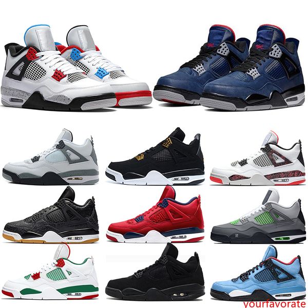 

new bred 4s what the 4 men basketball shoes white cement cool grey royalty raptors mens trainers sneakers sports size 40-47