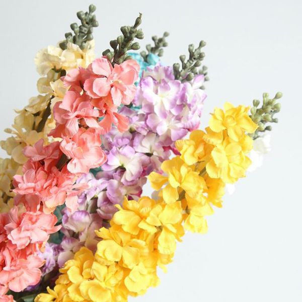 

artificial delphinium flowers with full blooming artificial antirrhinum snapdragon silk flowers home wedding decor