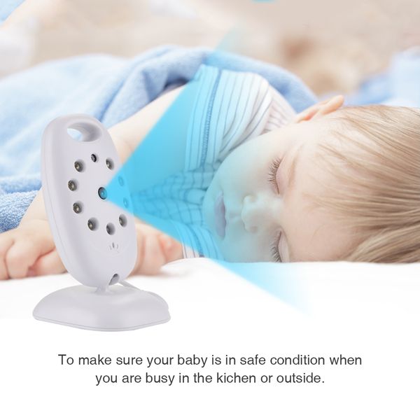 

vb601 mini video baby monitor 2 way talk night vision camera 2'' lcd babysitter night vision temperature security 8 lullabies