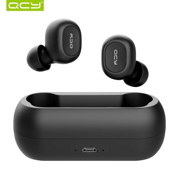 

qcy qs1 t1c tws 5.0 bluetooth headphone 3d stereo wireless earphone with dual microphone (retail