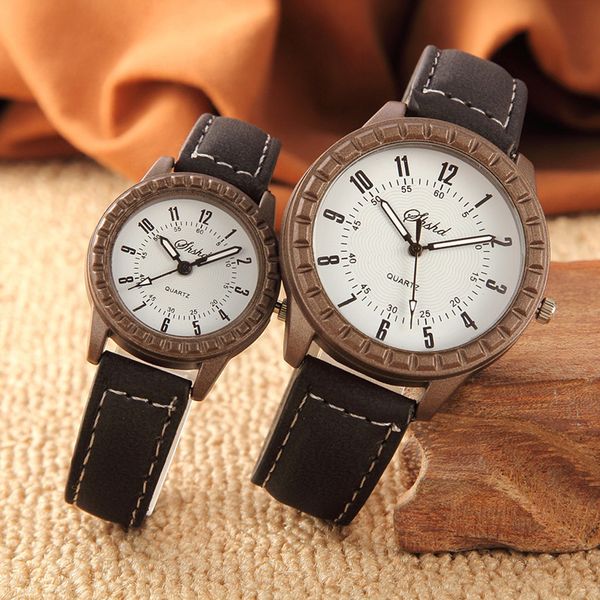 

lover's wristwatch analog delicate luxury business quartz watch 2019 relogios masculinos couple watches, Slivery;brown