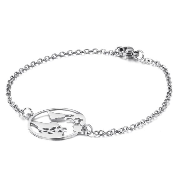 

fashion women bracelets rose gold stainless steel chain bracelets jewelry, Black