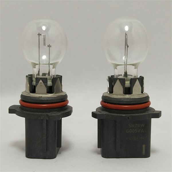 

genuine part 2pcs/lot headlight halogen for sh28w g005va 12v 28w bulb blake light width lamp