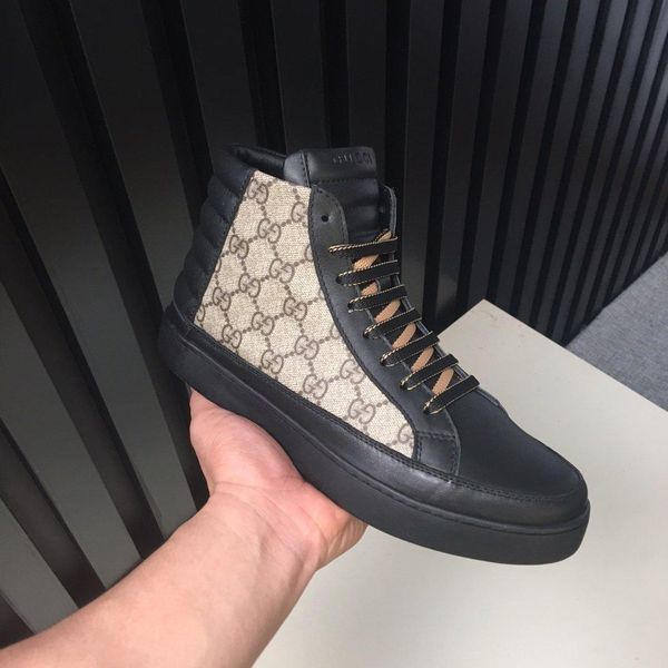 

w38new limited edition french series high-end men s casual shoes, men s boots fashion sports shoes, original shoebox delivery 38-44, Black