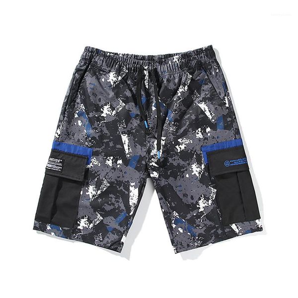 

homme shorts summer beach mens cargo shorts loose drawstring mid waist relaxed mens short pants casual, White;black