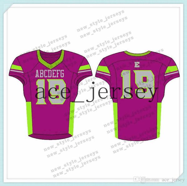 

105Men 2019 Youth Football Jerseys Army Green Wine Red Embroidery Logos Stitched Custom Any name Any number Jerseys