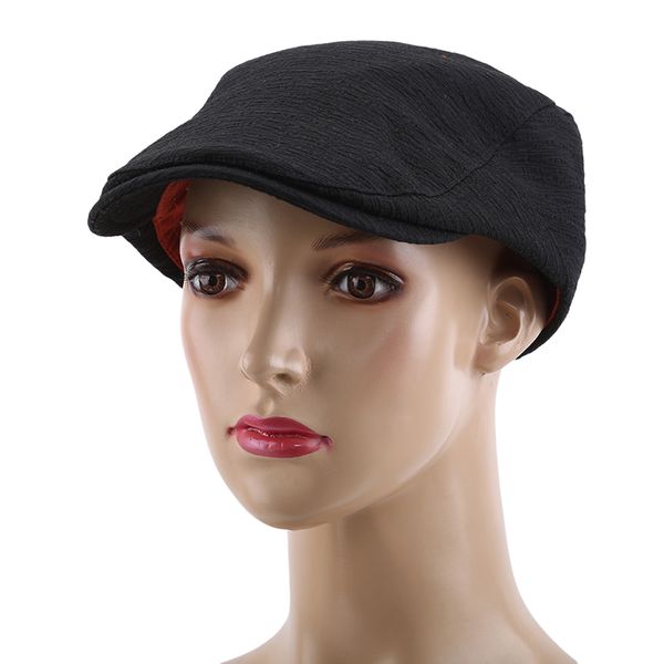

autumn summer plain cotton newsboy gatsby cap ivy hat golf driver mens flat cabbie, Blue;gray