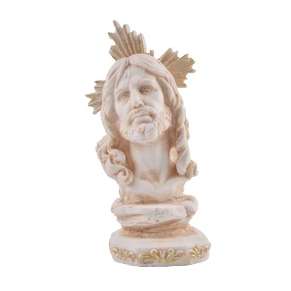 

handmade crafts creative jesus bust sculpture with base, european style