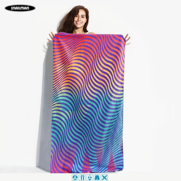 

бренды плавание полотенце быстросохнущие портативный microfiber спорт полотенце печатных компактный путешествия карман