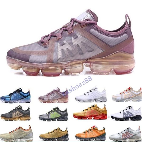 

2019 summer air cushion brand new shoes man sports running shoe canyon gold aluminum blue men women black red white sneakers trainer size46