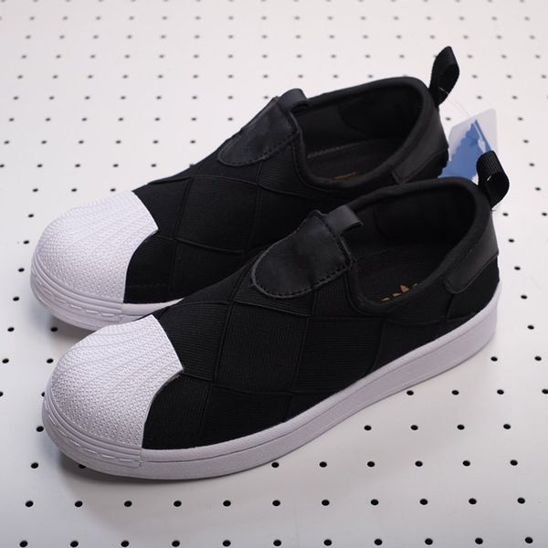

superstar slip-onsblackwhitegold logo classic shell head strap with a pedal lazy sleeve casual wild board size: 36-45