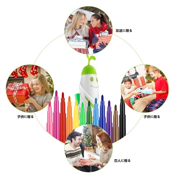 

creative electric spray art pen airbrush marker set watercolor paint pen magic pen coloured markers childrens kids toy gift