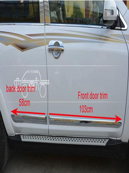

4pcs car door protection pedal sticker,side door decoration strip protection trim bar for toyota rav4 2009-2012