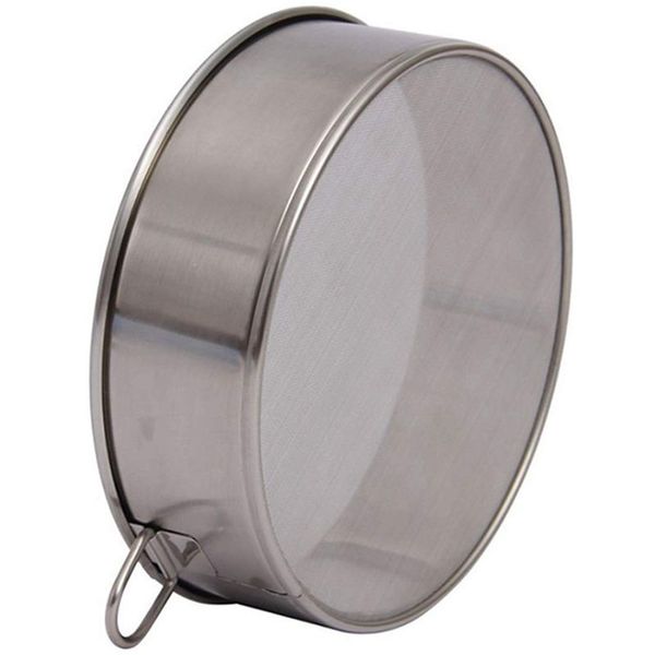 

professional round stainless steel fine flour sieve with 60 mesh ,304 steel-silver