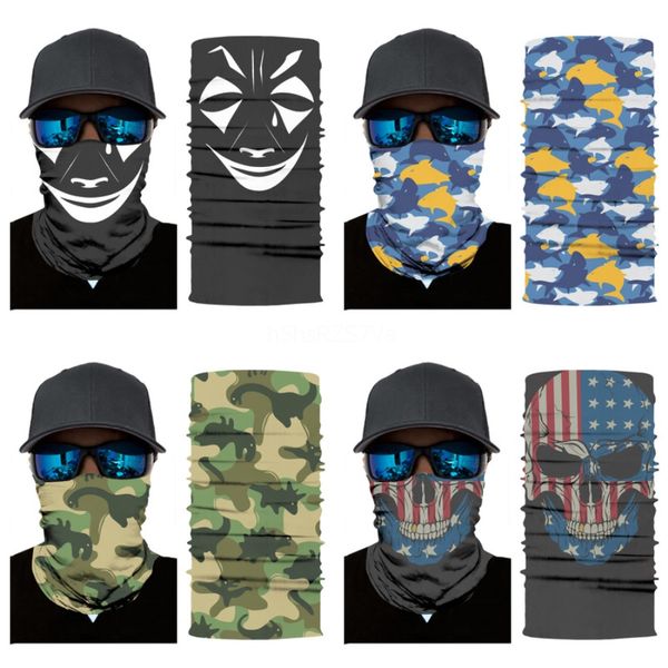 

cycling mask all-in-one seamless outfit running neckwear fishing sun block mask magic skull scarf hip hop dance headband custom unisom#488, Blue;black