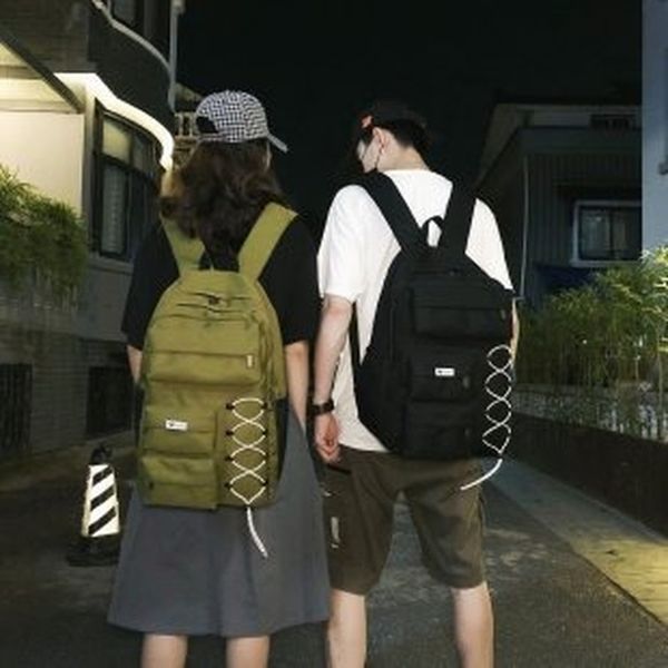 

street harajuku hip hop backpack female 2020 new couple travel backpack male korean student bag