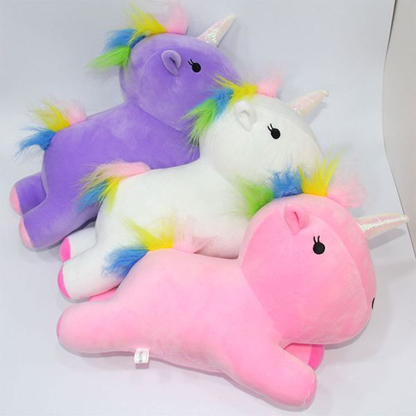 

cute rainbow pony horse pillow festival nursery comfortable gifts toy cotton