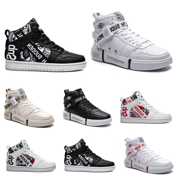 

2020 non-brand men 1 utility classic black white women casual shoes skateboarding high trainers sports sneakers size 36-44 item #1812