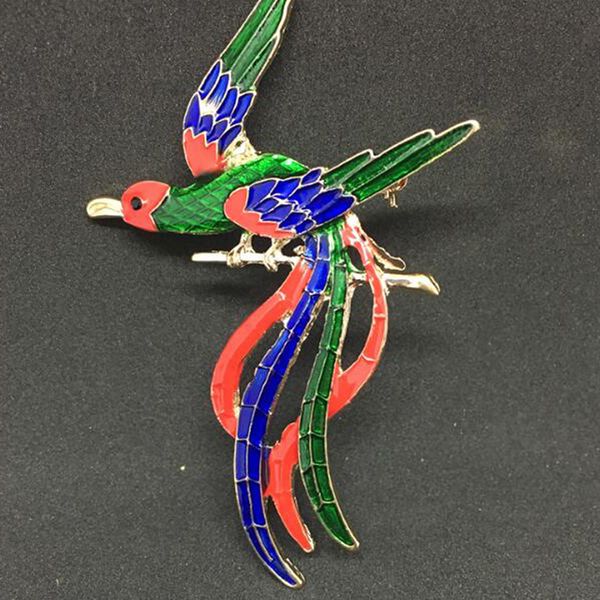 

эмаль красочные павлин птица феникс брошь pin симпатичные pins значки мешок металла значки ювелирные изделия высокого качества одежда аксесс, Gray