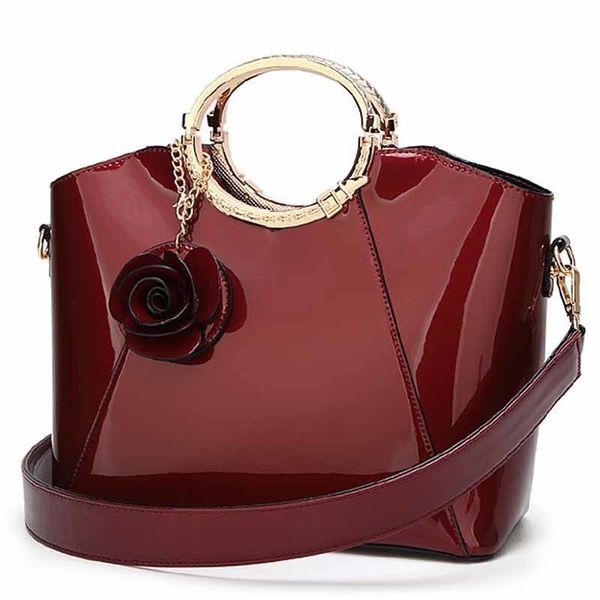 

new patent leather women bag ladies cross body messenger shoulder bags handbags women brands bolsa