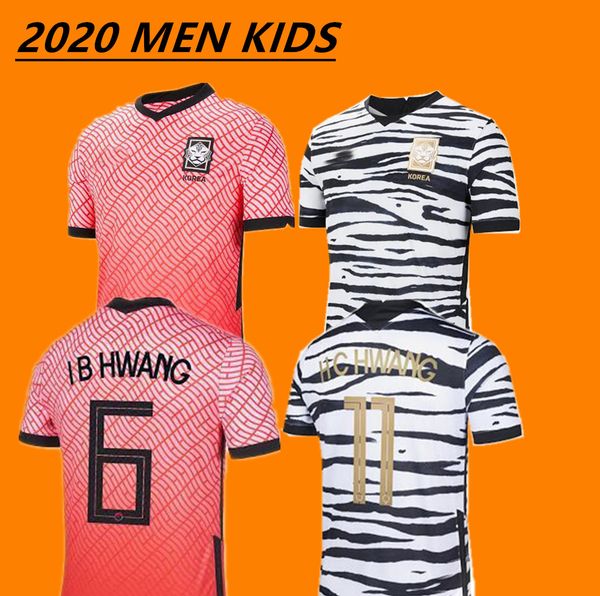 

2020 южная корея главная красный сын футбольные рубашки 20 21 южная корея прочь черный хен ким ли ким хо сон джерси футбольные майки пользов, Black;yellow