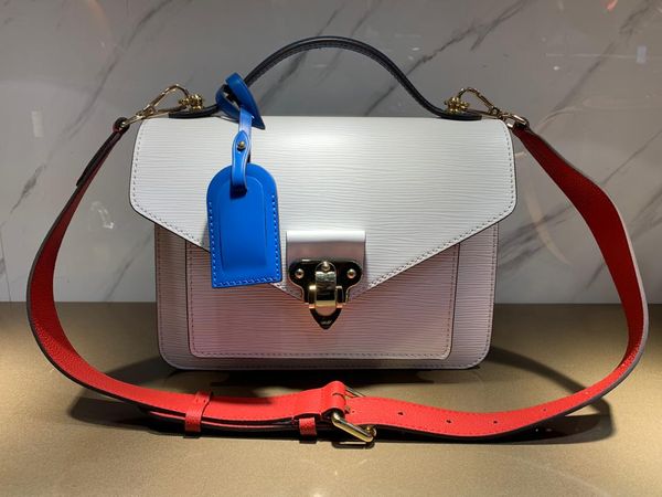 

wholesale 5a quality neo monceau m55403 genuine leather messenger bags wallet handbag stripe bag shoulder bags with box b026, Black