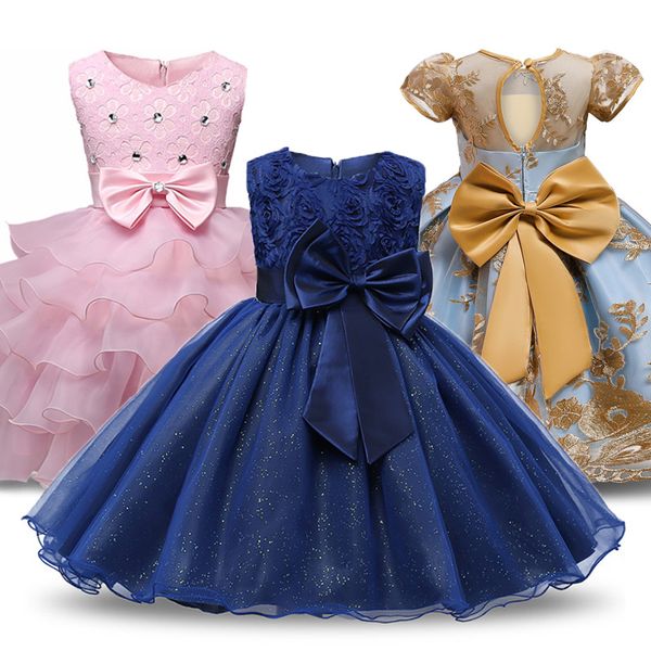 

Princess Flower Girl Dress Summer Tutu Wedding Birthday Party Kids Dresses For Girls Children's Costume Teenager Prom Designs