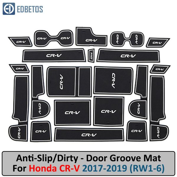 

anti-dirty pad for crv 2017 2018 2019 cr-v cr v 5th gen v door groove gate slot anti-slip mat car interiors gel