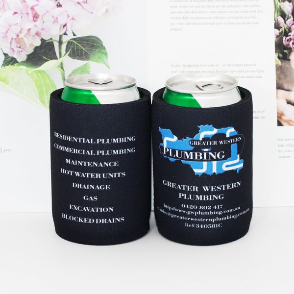 

beer 100pcs custom your beer can cooler sleeve neoprene insulated bottle cozy wedding party decoration gift dropshipping