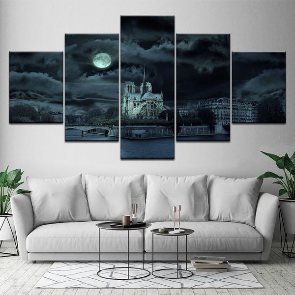 2019 Hd Printed Notre Dame Cathedral Modern Home Decor