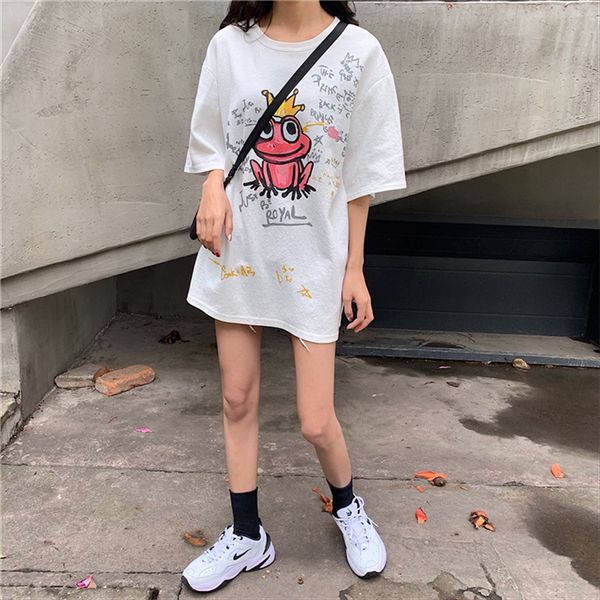 

east gate white round collar cotton all-match short-sleeved t-shirt underwear underwear t-shirt women's underclothes missing midi loose