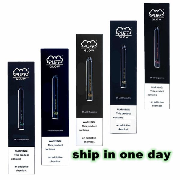 

Слоеное Glow светодиодные Одноразовые устройства Pod Starter Kit 280mAh Аккумулятор 1,4 мл картридж Vape Pen 5 Опции