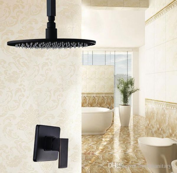 2019 Ceiling Mounted 8 Round Shape Rainfall Shower Faucet Oil