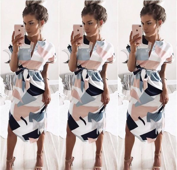 

2019 гоѬие пѬодажа женин midi party пла геомеѬиекий пѬин лео boho плжное пла Black;gray