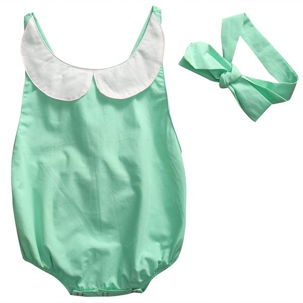 

2017 toddler infant baby girl clothes 0-24m newborn baby bodysuit summer sleeveless lace sunsuit outfits clothes