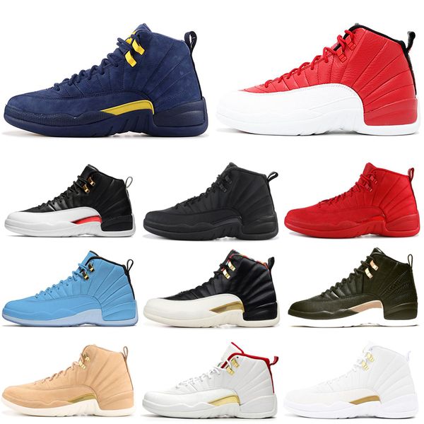 

fiba 12 12s men basketball shoes game royal french blue flu game taxi playoffs the master dark grey mens trainers sports sneakers 7-13