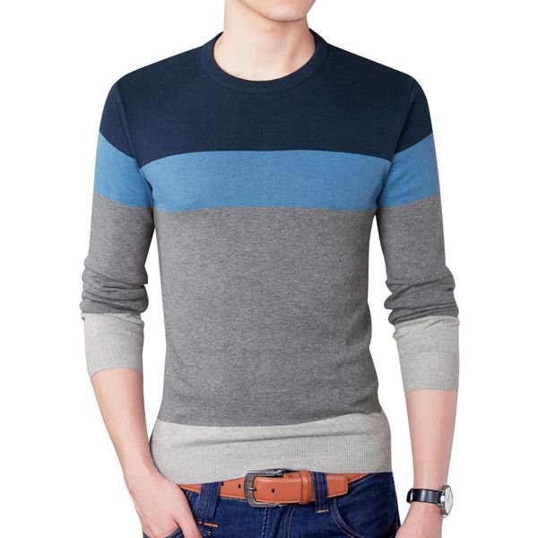 

selling casual pullover men spring round neck patchwork quality knitted brand male sweaters plus size 3xl mens sweater, White;black
