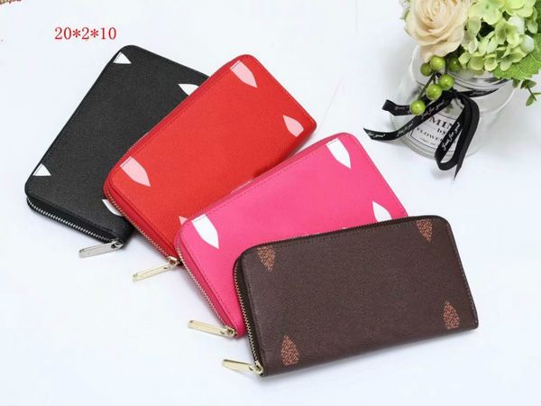 

designer women classic wallets luxury lady brand wallet fashion temperament gift handbags nice present women hand bag, Red;black