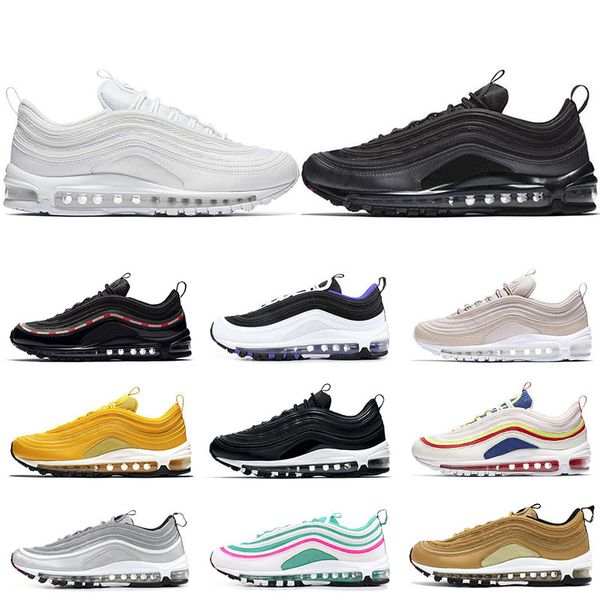 

premium promotion 97 running shoes cushions 97s all silver global women's sneakers reflective sneakers designer sneakers