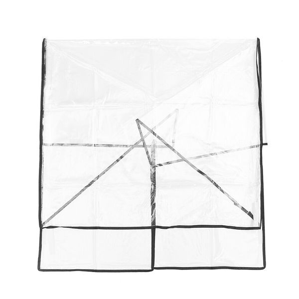 

pvc twin baby outdoor universal wind dust shield waterproof stroller rain cover foldable pram transparent zipper open protection