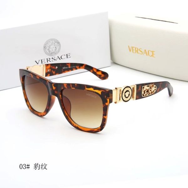 

2019 new brand designers versace sunglasses men women metal hinge uv400 glass lens sport vintage sun glasses retro eyewear #12, White;black