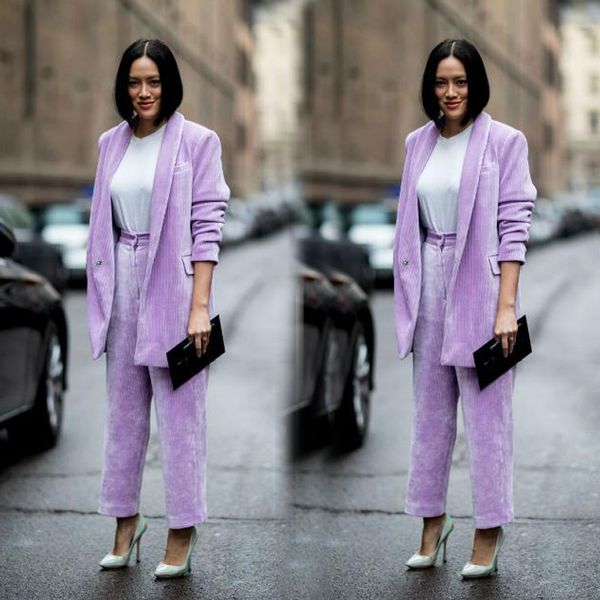 

fashion light purple 2 pieces light blue mother of the bride suits women ladies plus size office tuxedos formal work wear for wedding, Black;red