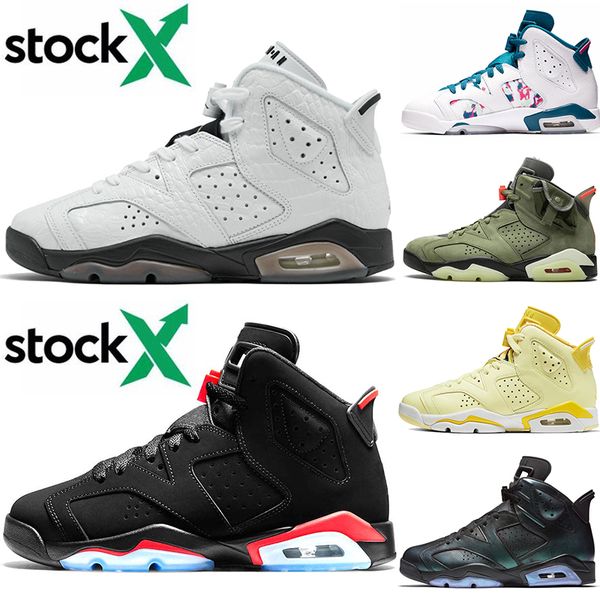 

wholesale 2020 women mens basketball shoes alligator gs black infrared 6 6s trainers jumpman brand sport designer sneakers, White;red