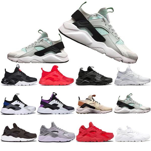 

2019 New Huarache 4.0 Running Shoes Men Women Khaki Mint Green Balck White Red Mens Sports Athletic Designer Sneakers Trainers 36-45
