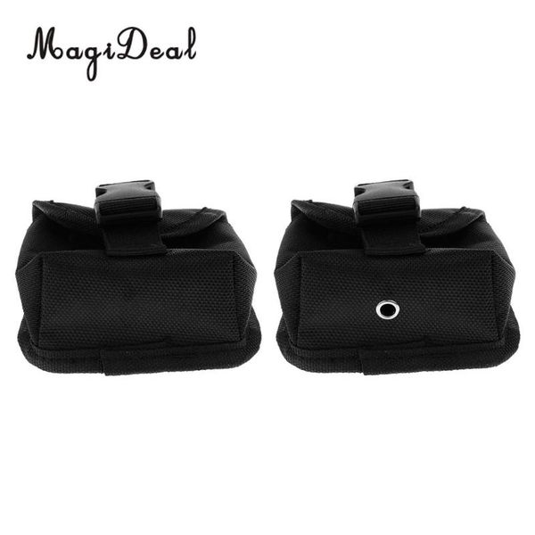 

magideal waterproof scuba diving dive spare weight belt pocket pouch black eyelet for snorkeling surfing fishing boating railing