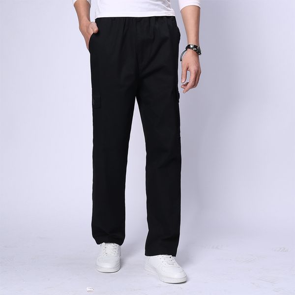 

men's pants 2021 men casual jogger hombre mens trousers cargo overalls sweat fashion ropa, Black