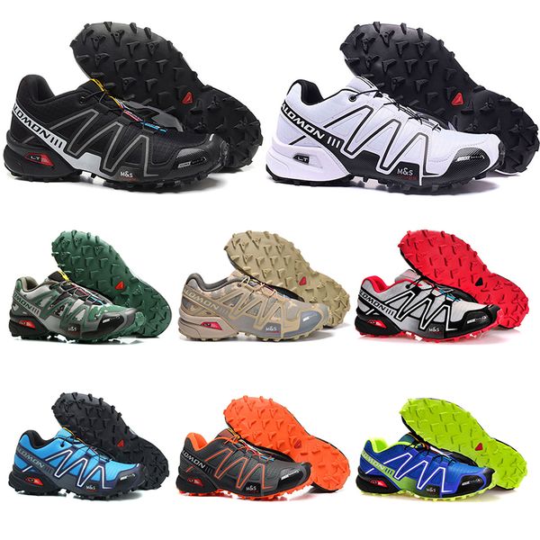 

2019 Salomon Speed cross 3 CS running shoes for mens top quality Black White Green breathable Athletics Shoes sports Sneakers size 40-46