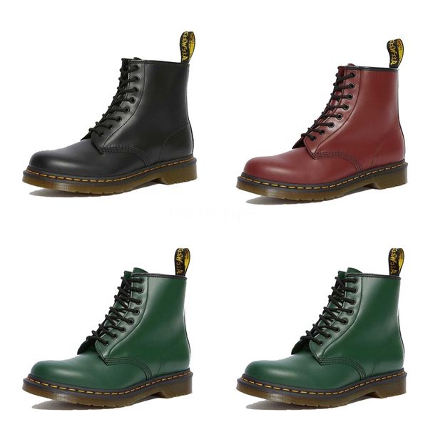 

оригинальная коробка slip on single boots для мужчин коровья кожа осень зима мартин сапоги байкерская обувь#283, Black